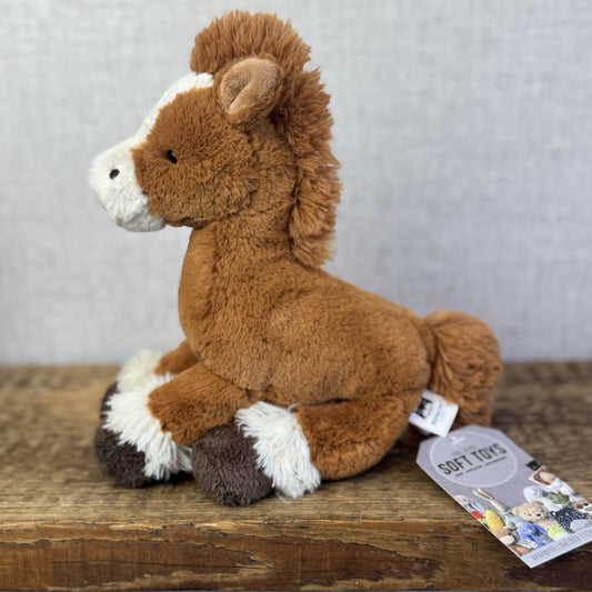 Jellyxat Fabulous Filly Chestnut Horse Pony Small Beanie Horse Soft Toy Rare 10”