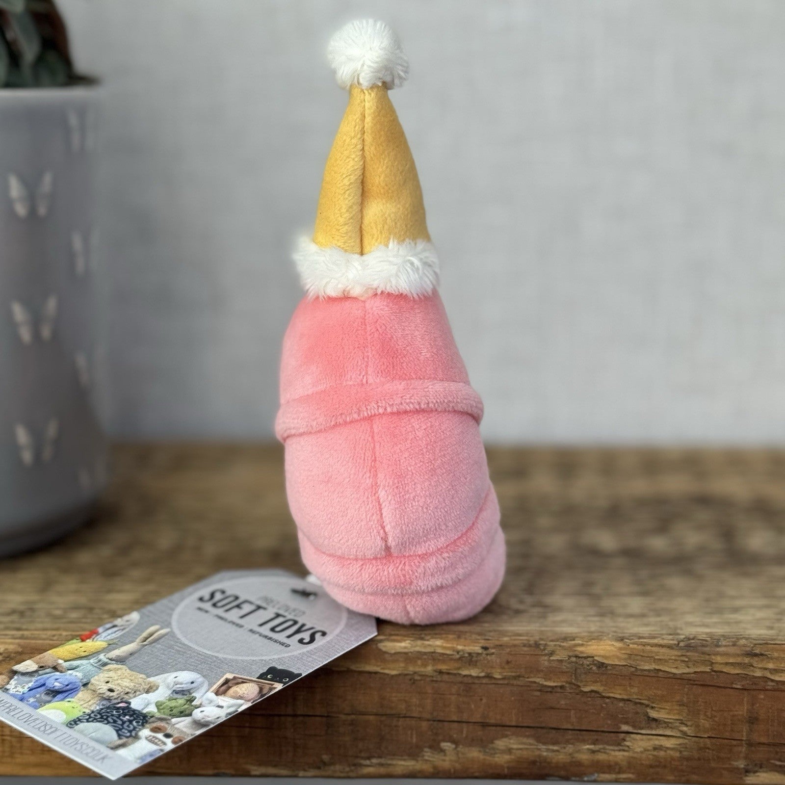 Jellycat Celebration Crustacean Shrimp Prawn Soft Toy Plush - Shrimp In Hat (#2)