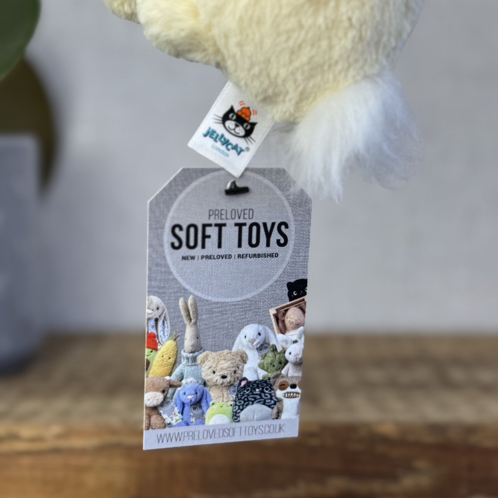 Jellycat Tiny Minilop Lemon Bunny - Yellow Rabbit Soft Toy Beanie Retired 5"