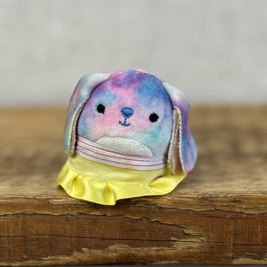 Squishmallow Squishville - Ryder The Tie Dye Purple Bunny Series 1 With Skirt