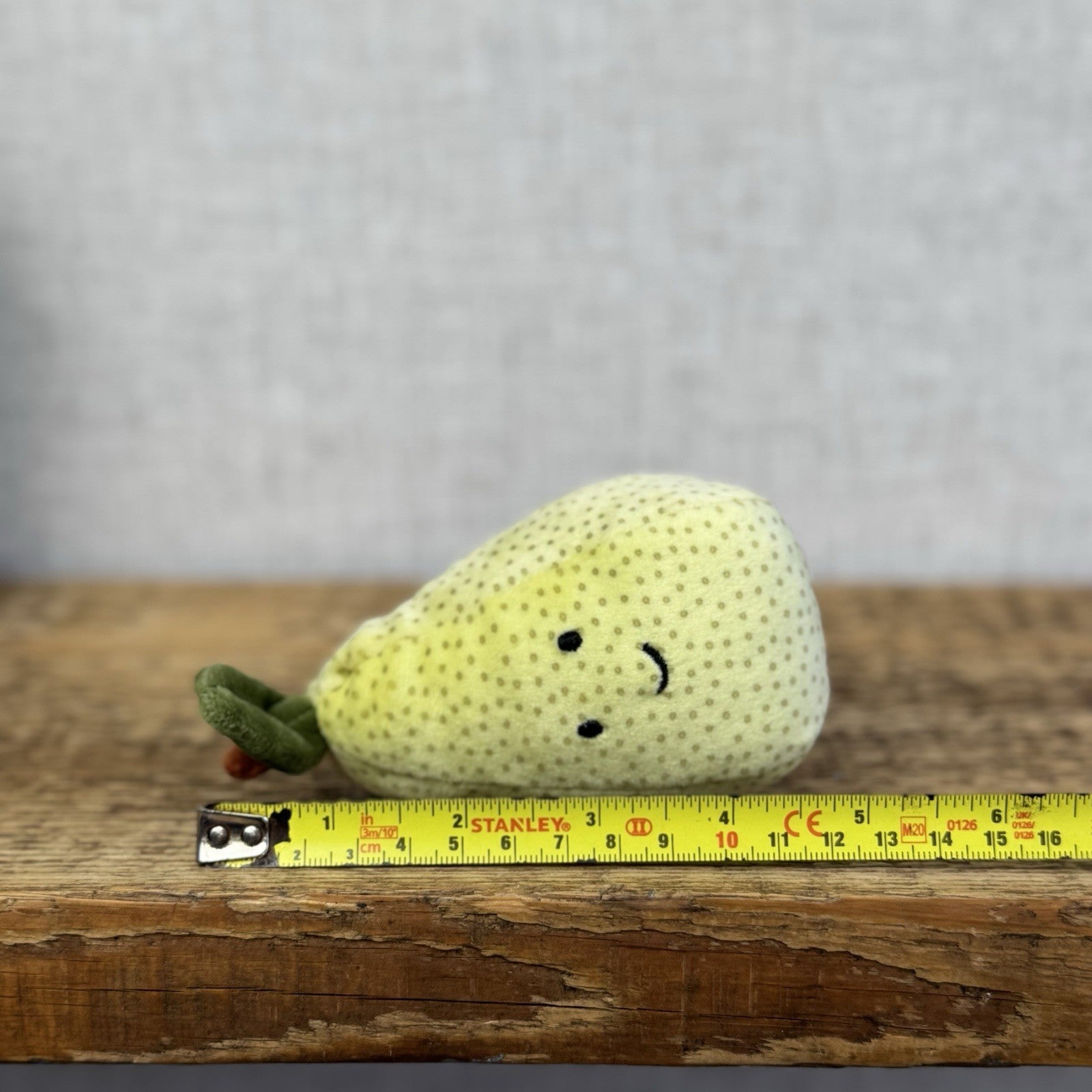 Jellycat Fabulous Fruit Pear -New Small Pear Play Food - Pear Plush Soft Toy 5" 
