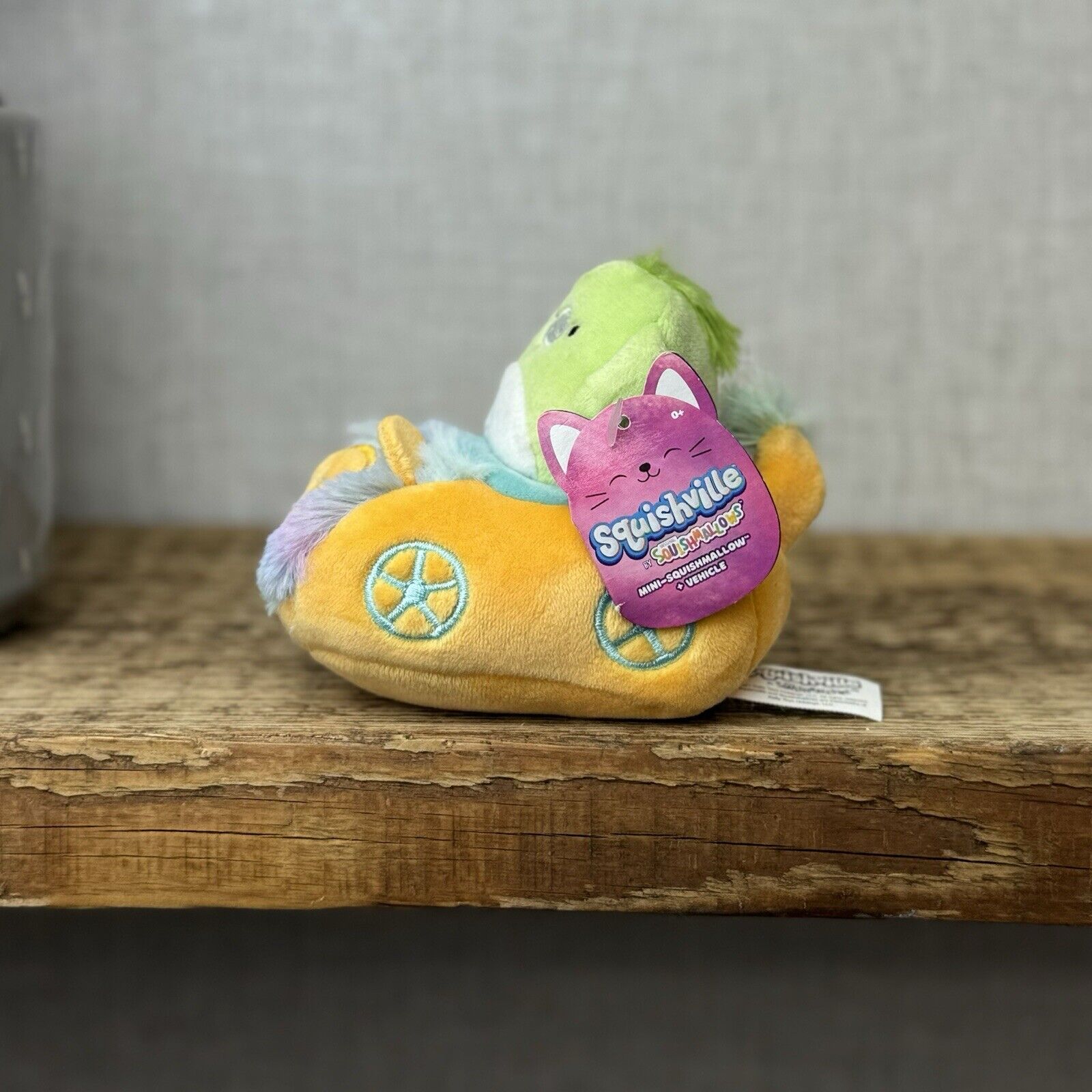 Squishmallow Squishville Pig In A Vehicle - New With Tags - Squishville Toy 2"