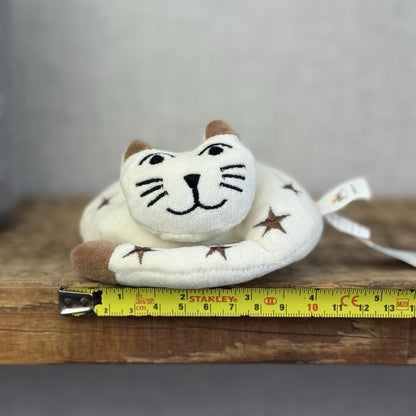 Jellycat Natural Nap - Retired 1998 Cream Cat Stars/moons Vintage With Tags 4”