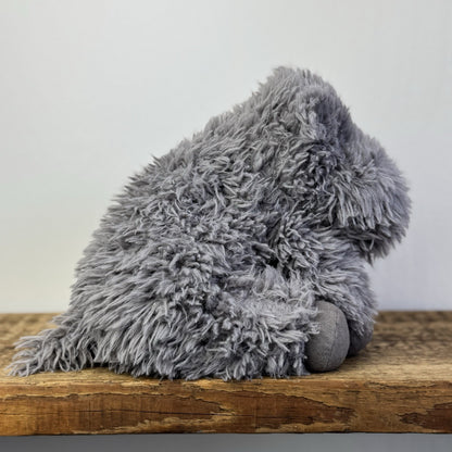 Jellycat Curvie Hippo - Grey Fluffy Beanie Chunky Hippo Plush Retired 9"