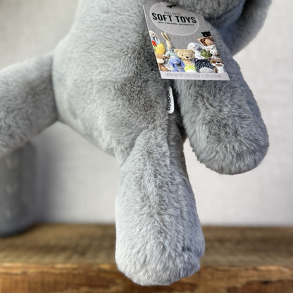 Mamas & Papas Archie Elephant Grey Soft Toy Plush - Welcome To The World 12”