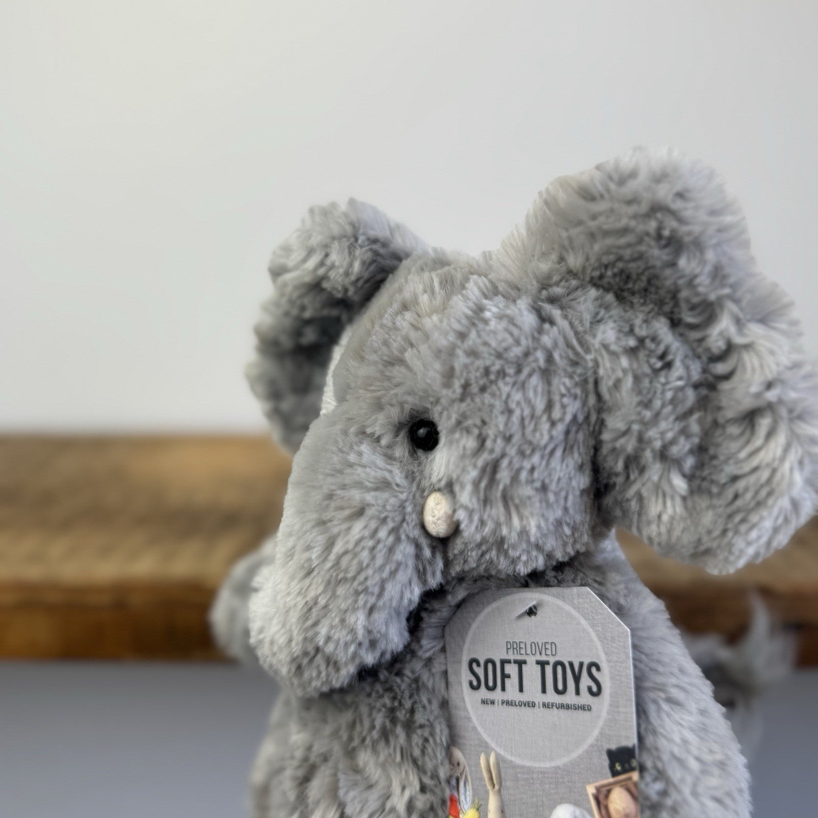 Jellycat Bartlesham Elephant - Small Bartlesham Grey Elephant Rare Vintage 10”