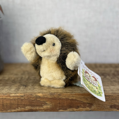 Russ Berrie - Hedghogs Of Leafy Lane - Mini Hedghog Vintage Plush With Tags New