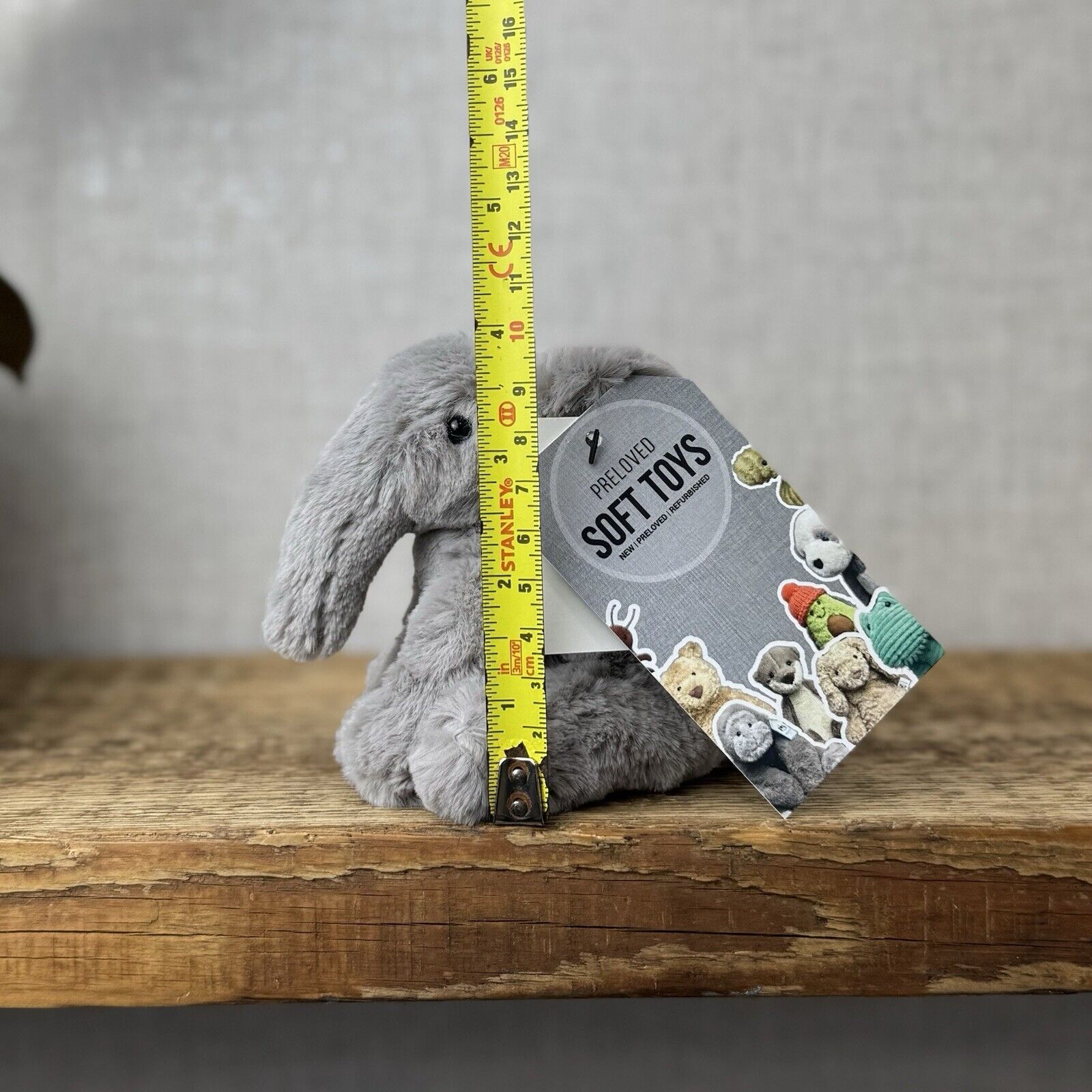 Jellycat Tiny Emile Elephant Grey Baby Elephant  Tiny Plush Rare/Retired 4” (2)