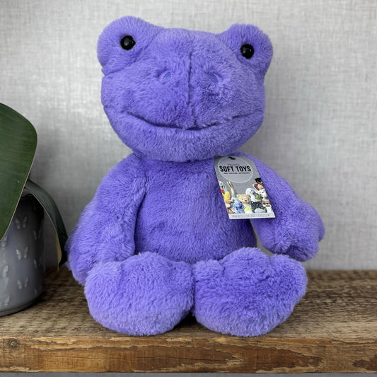 Build a Bear Hoppy Purple Lavender Spring Frog - Purple Frog BAB Retired 17”