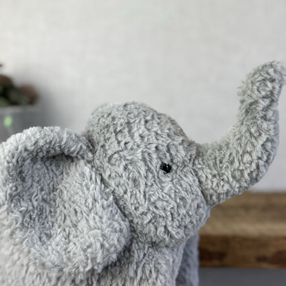 Jellycat Rondle Elephant -  Grey Textured Elelephant Beanie Plush Retired Tags