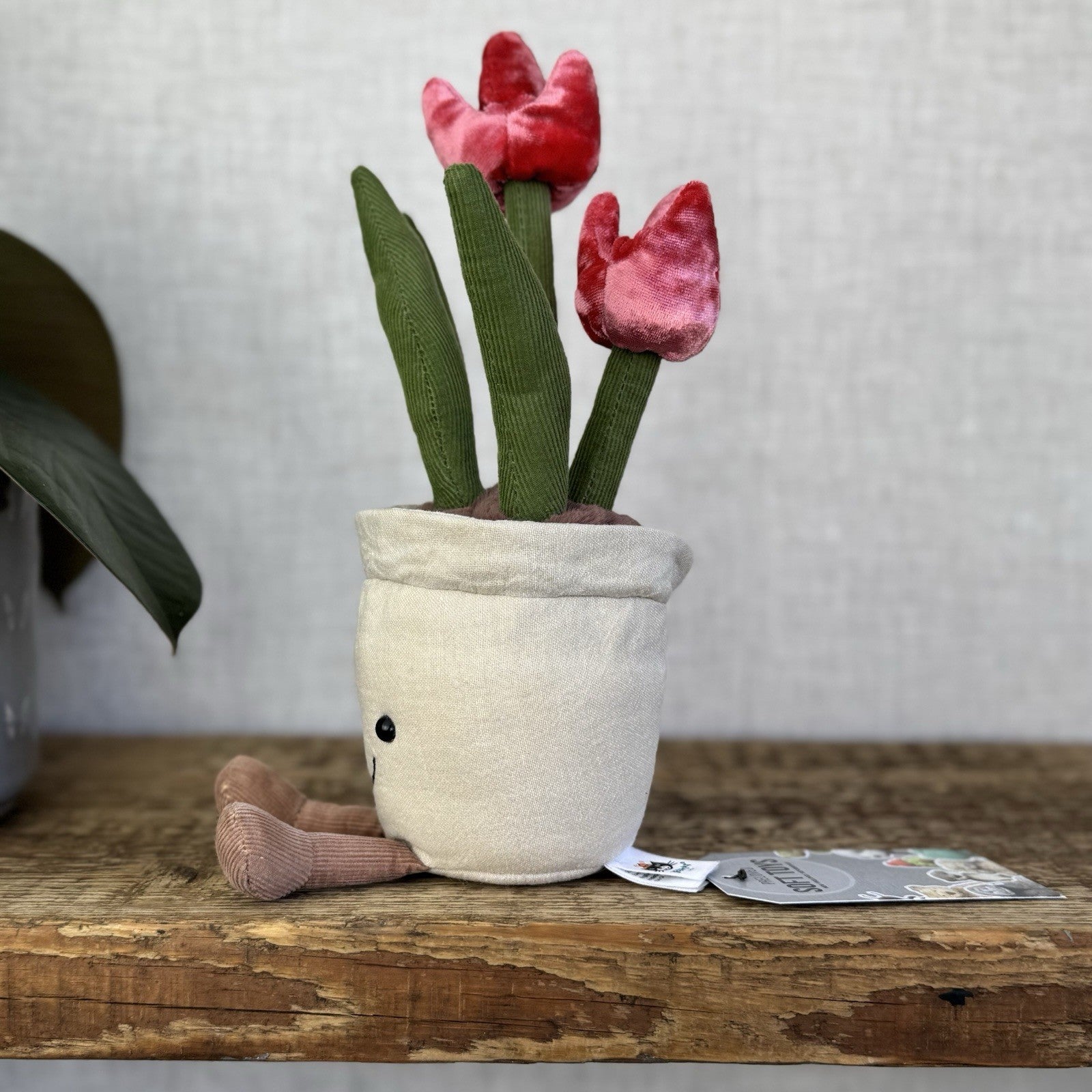 Jellycat Amuseable Tulip - New Without Tags Potted Tulip Plant Older Style 12"