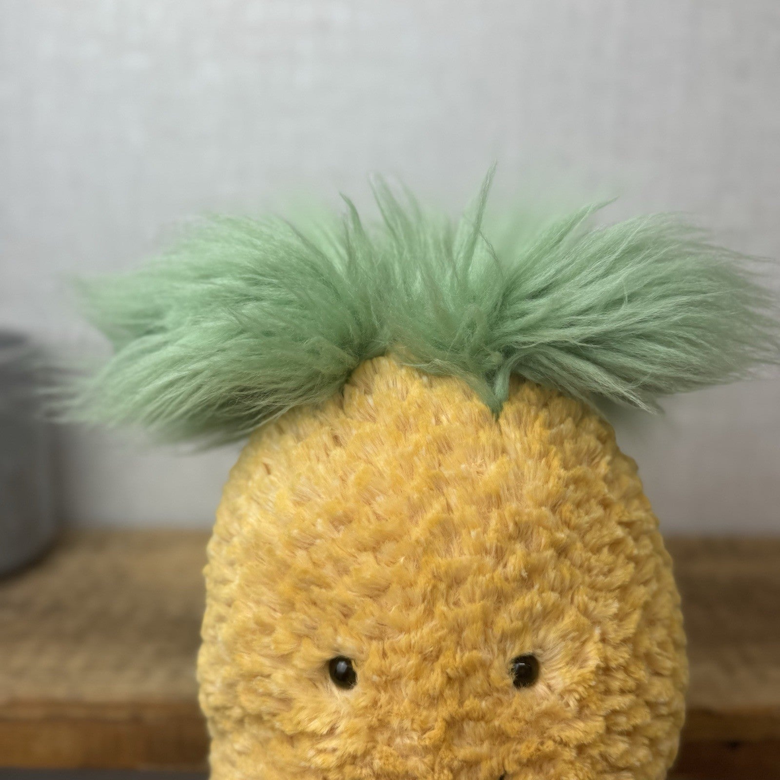 Jellyc Amuseable Pineapple - Medium Pineapple Beanie Plush Fluffy 12"