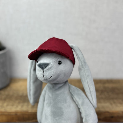 Jellycat Hip Hop Bunny - Grey Bunny Baseball Cap Rare Retired New With Tags