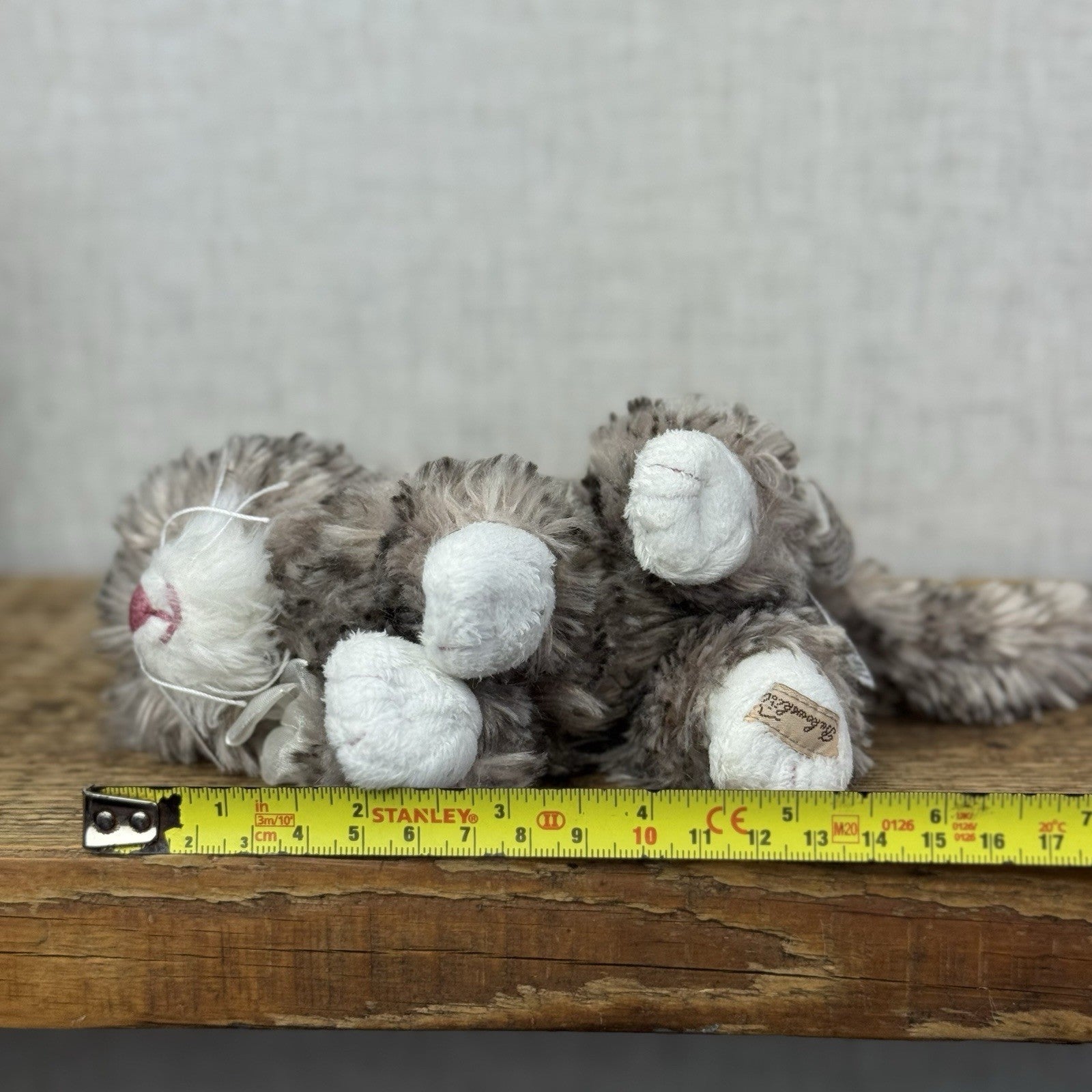 Bukowski Bears Little Kitty - Maciek Kitten Miniature Grey Tabby Cat Beanie 6"
