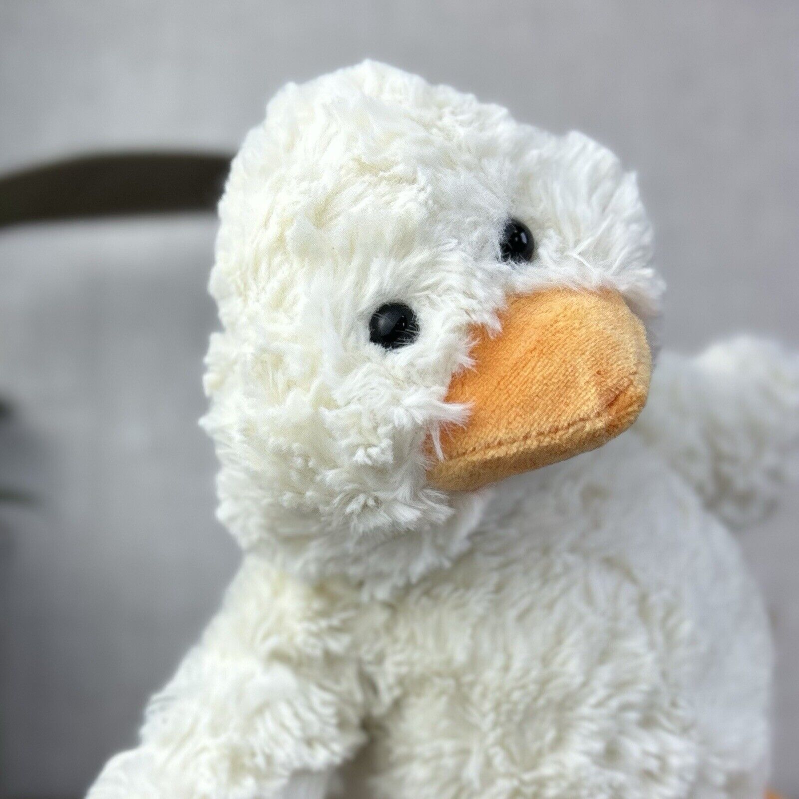 Jellycat Millyboo Duck - Small White Curly Fur Duckling Chick Small 10”