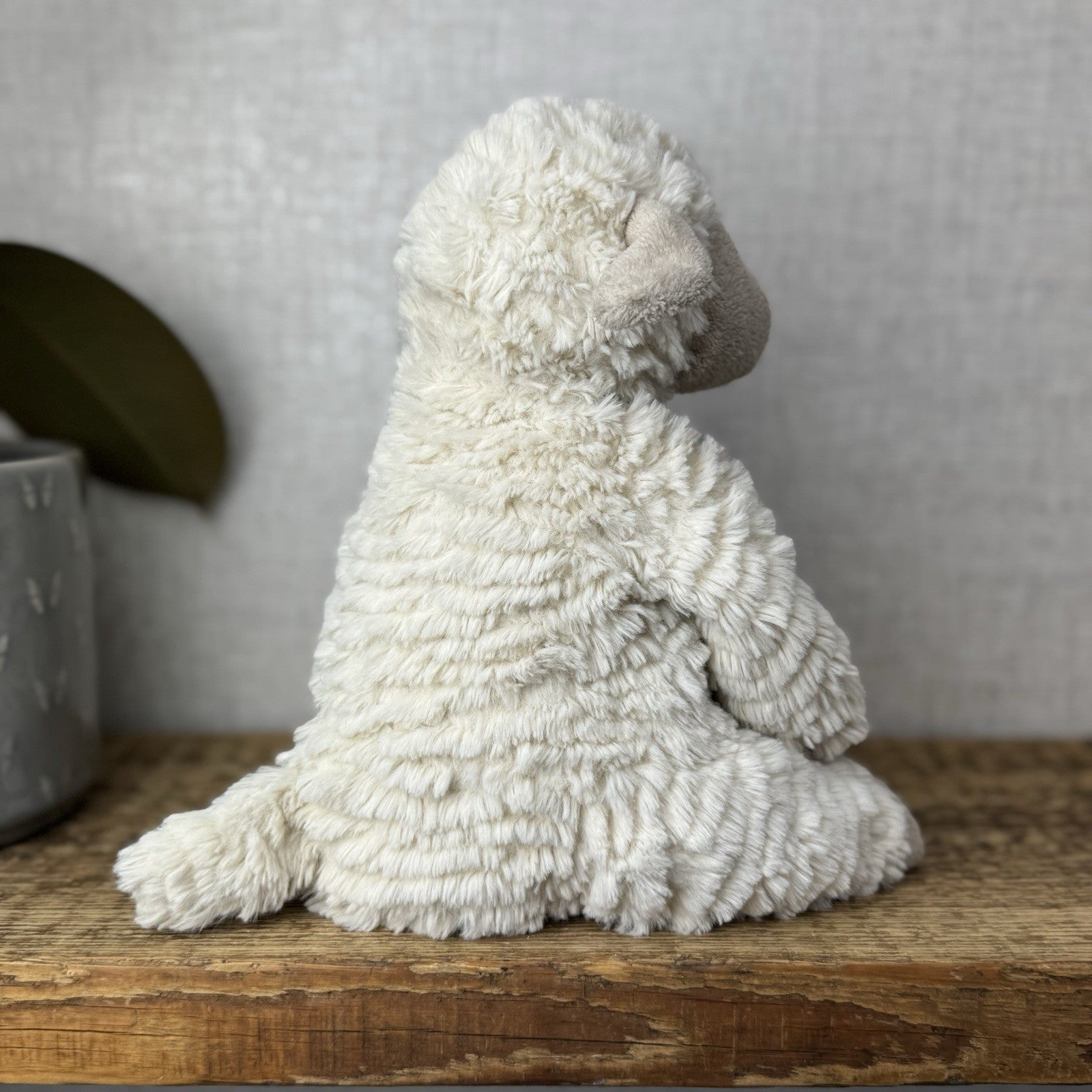 Jellycat Medium Fuddles Sheep Lamb Textured Lamb Soft Toy Beanie 12"