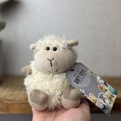 Jellycat Pudding Lamb Sheep - Small Fluffy Lamb Soft Toy Plush Beanie 5”