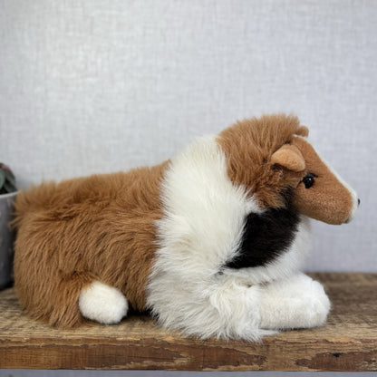 Chosun Vintage Realistic Rough Collie/Shetland Sheepdog Realistic Dog Plush 15"