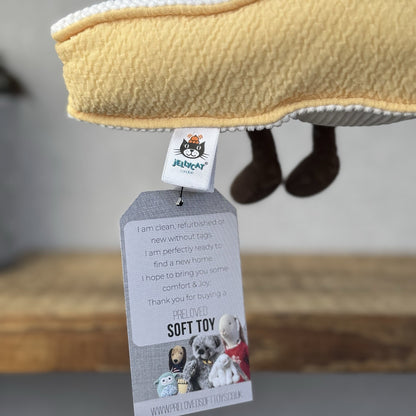 Jellycat Amuseable Brie (first Release) Cheese Original Beanie Plush NWOT
