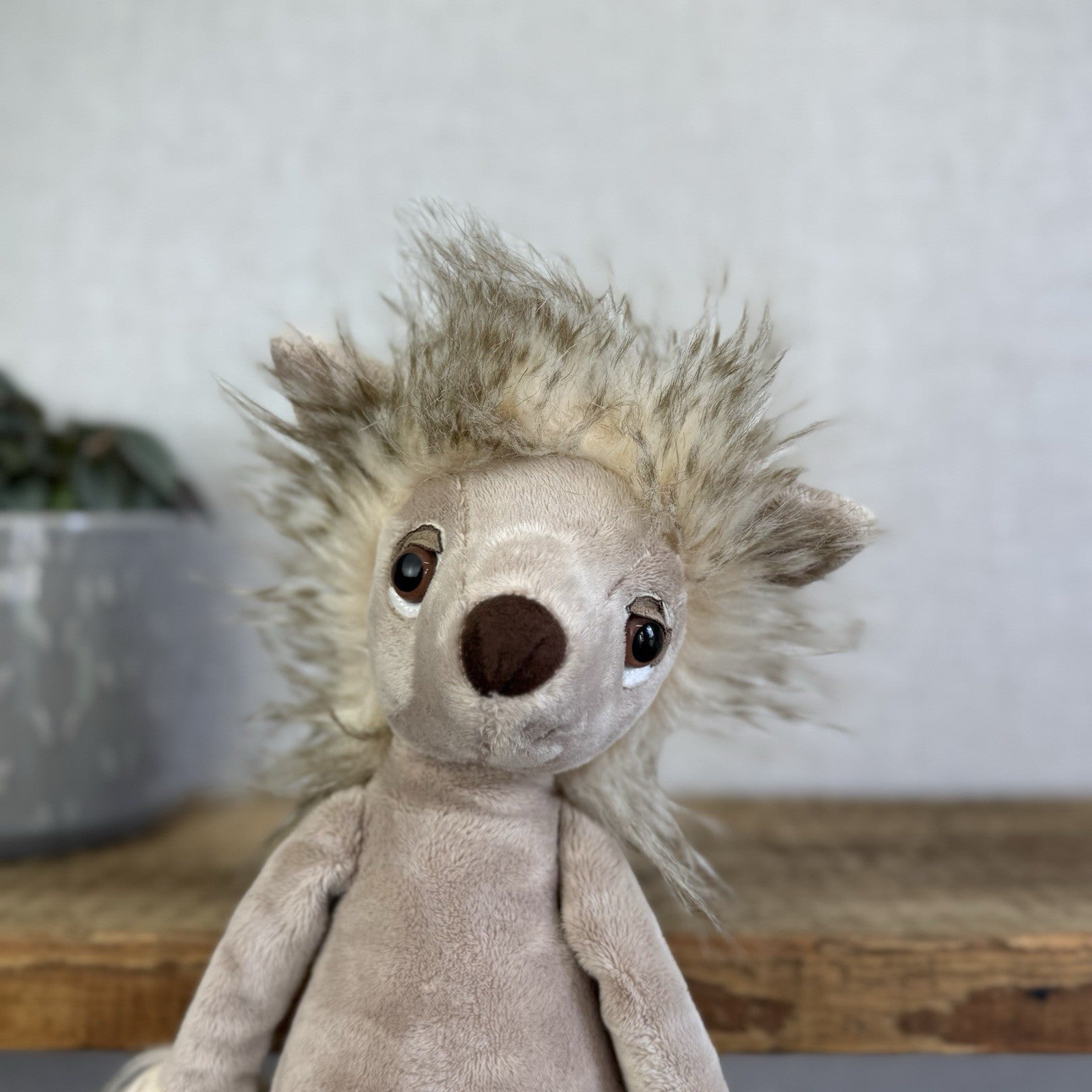 Jellycat Chi-Chi Chinese Crested Dog - Large Fluffy Puppy Dog Rare/Retired 14"