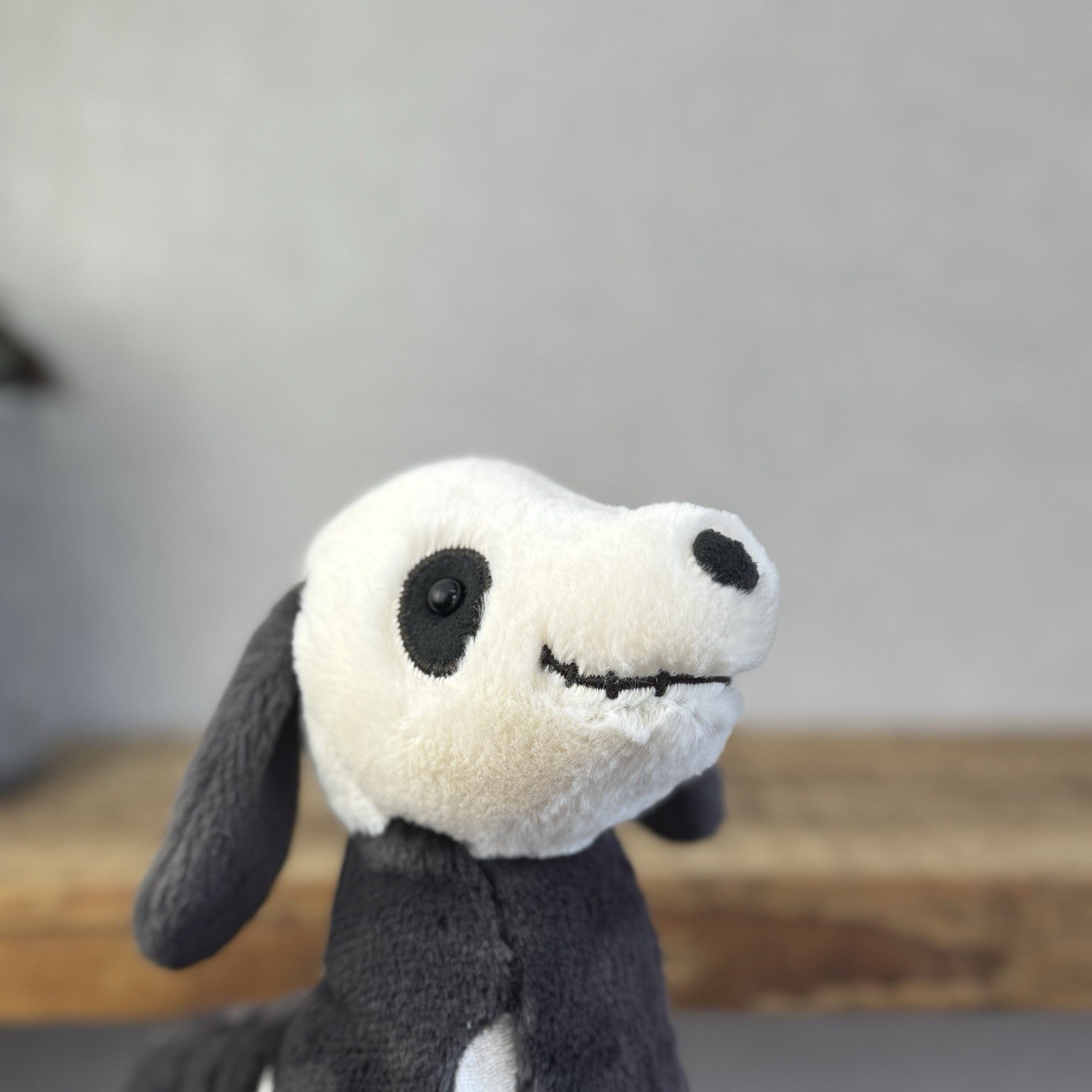 Jellycat Skeledog Dan - Skeleton Dog Beanie Plush Toy Collectible NWT 8"