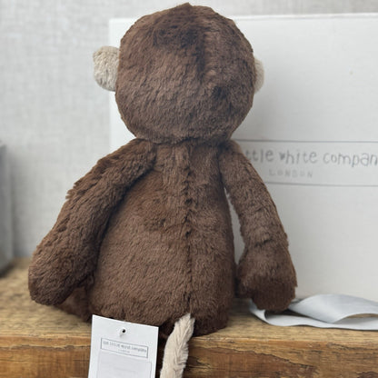 Jellycat Medium Morris Monkey (White Company Exclusive) Chocolate Brown New Tag