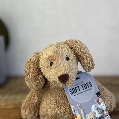 Jellycat Lil Slackajack Pup - Baby Slackajack Puppy Dog Tiny Brown Mini Dog 8”