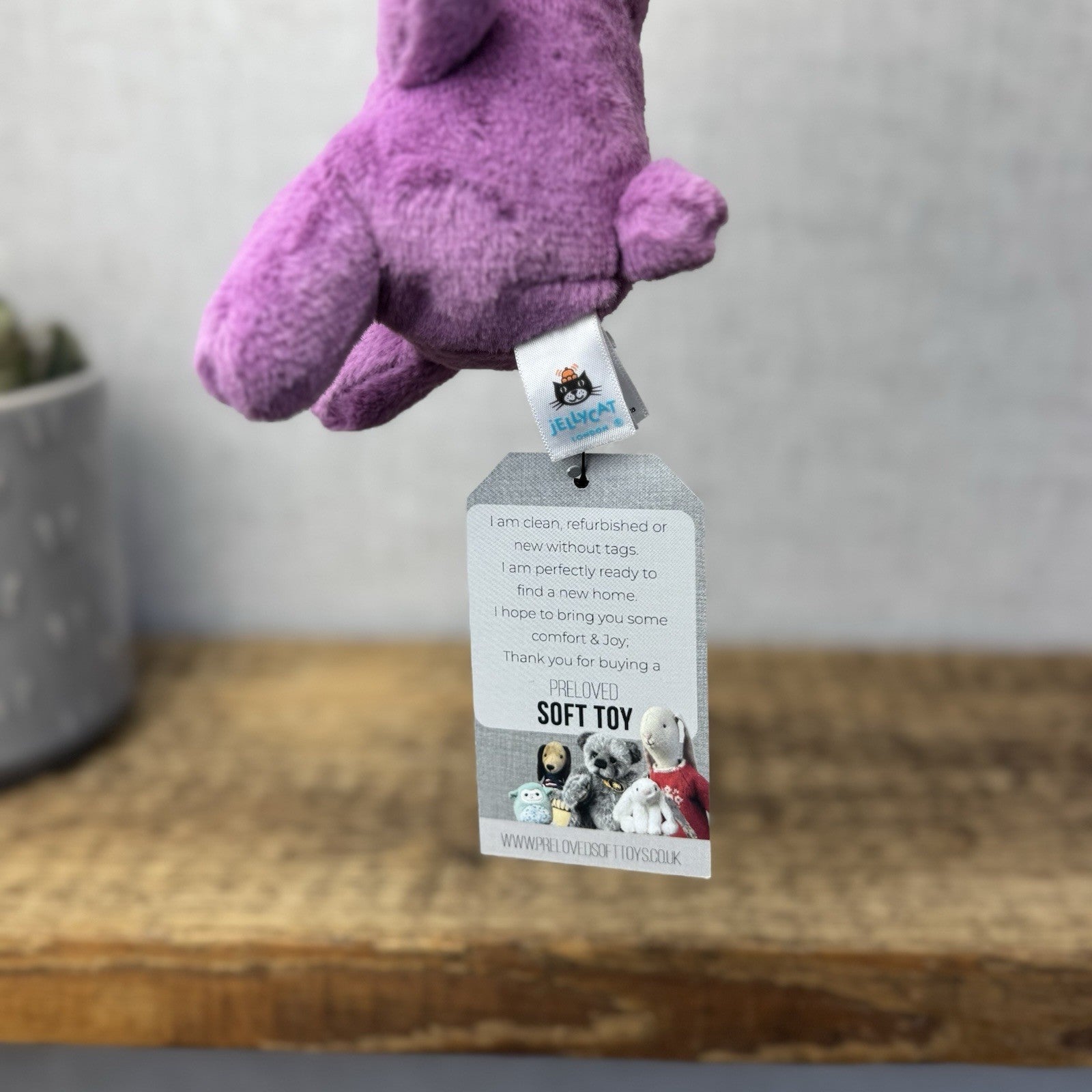 Jellycat Sweetsicle Bunny - Mini Purple Bunny Rabbit Soft Toy Beanie 6"