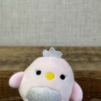 Squishmallow Squishville -Suneetha Pink Swan Silver Crown (Multi Buy Discount)