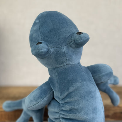 Jellycat Zigzag Gecko - Blue Velour Large Beanie Lizard Rare With Tags 22"