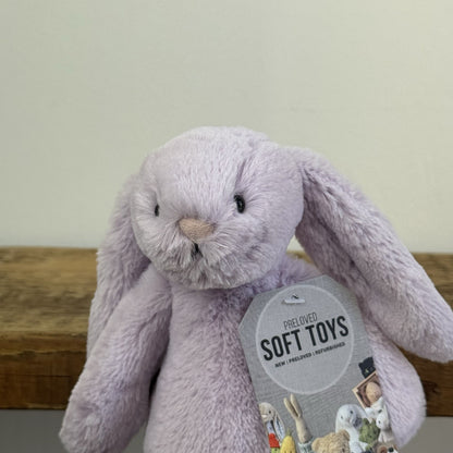 Jellycat Small Bashful Lilac Bunny - Small Light Purple Bunny Beanie Retired 8”