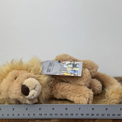 Jellycat Small Leonardo Lion Soft Toy - Small Retired Sitting Lion NWOT 10"