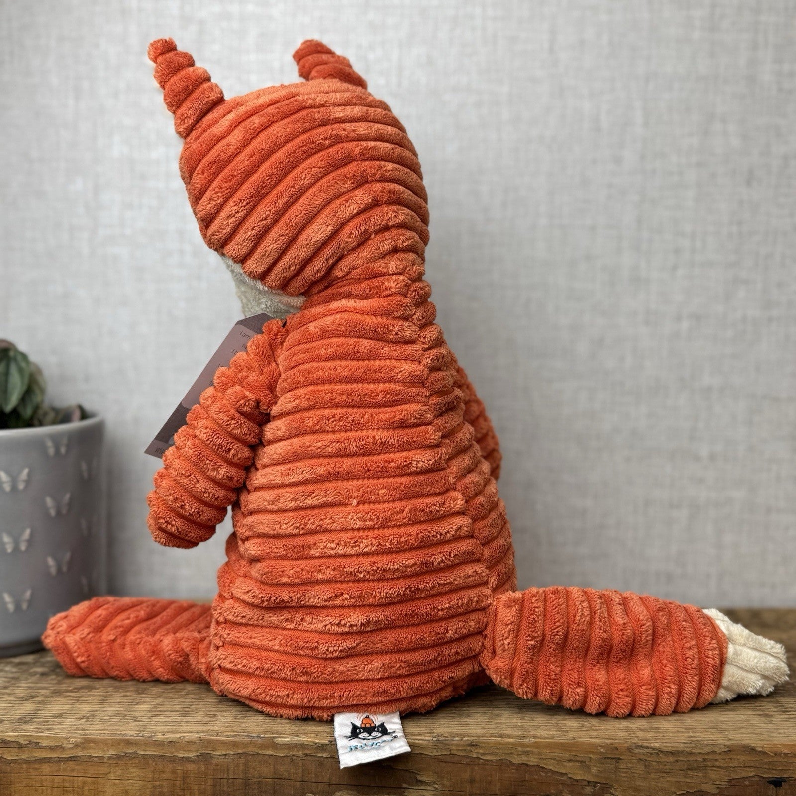 Jellycat Medium Cordy Roy Fox - Orange Corduroy Fox Plush Large Rare Retired 14"