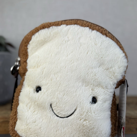 Jellycat Amuseable Toast Bag - Toast Bread Bag Soft Plush Collectible 8"