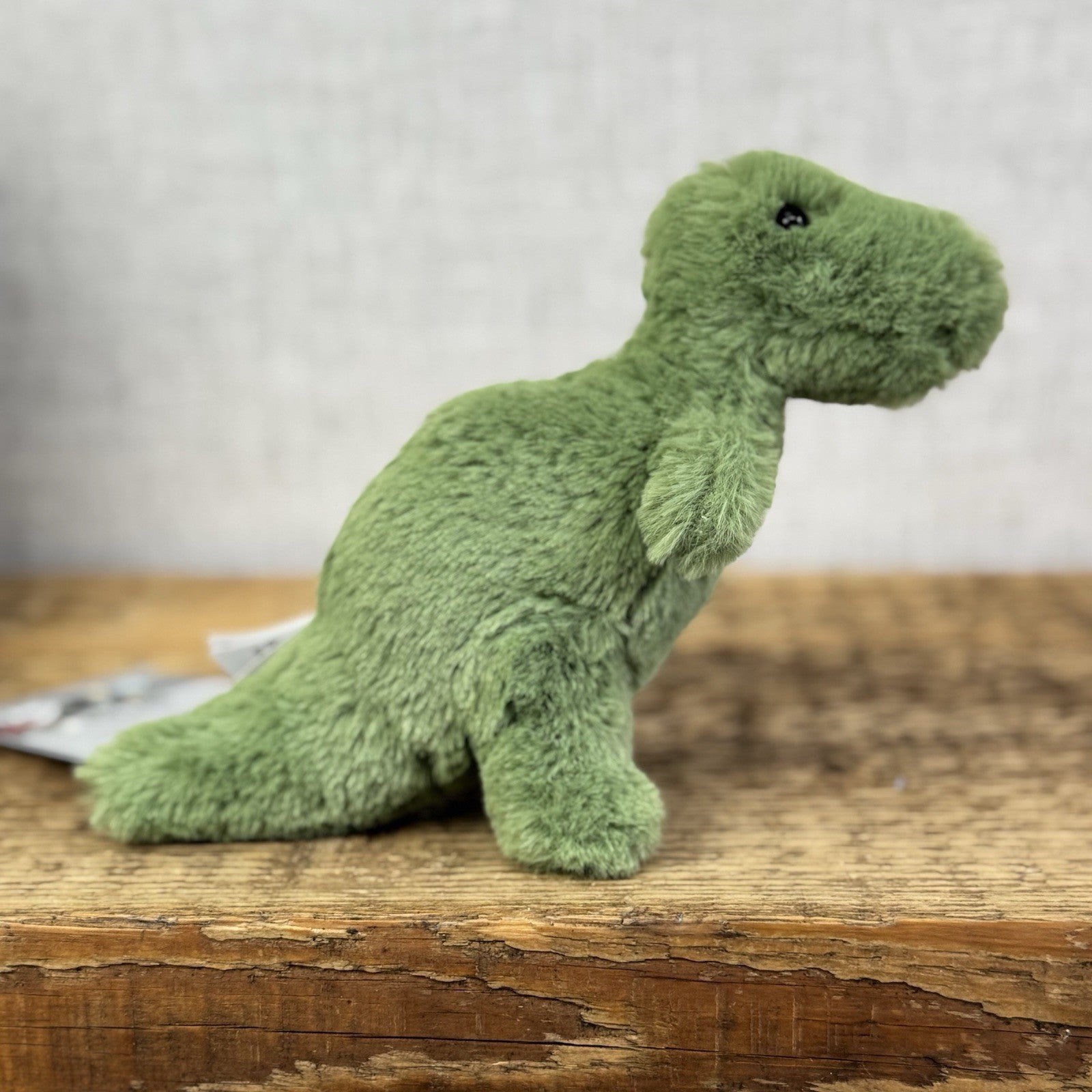 Jellycat Mini Fossily T-rex - Tiny Dinosaur Beanie Plush Retired Mini Dino 6"