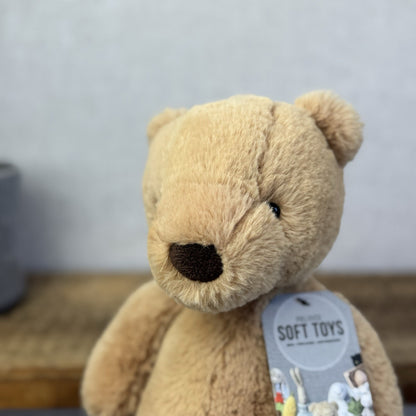 Jellycat Medium Puffles Bear - Soft Light Beige Super Soft Bear Retired 12" (#2)