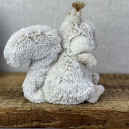 Barbara Bukowski Bear - Baby Blixten Squirrel Small Grey Cute Woodland Beanie 7"