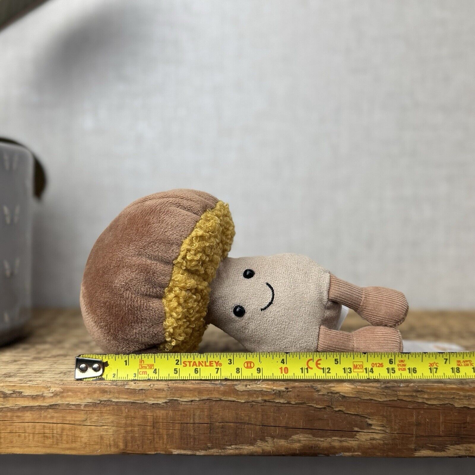 Jellycat Amuseable Toadstool - Small Mushroom Plush Beanie With Legs 8"