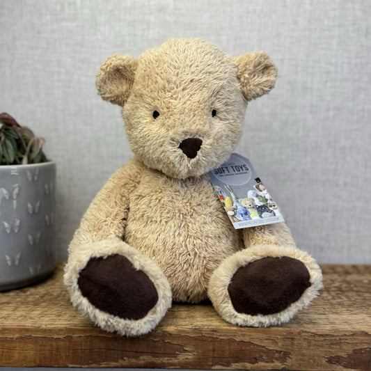 Marks & Spencers Soft Toy - Fluffy Beige Bear My First Sepncer Bear - 0595947