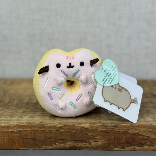 Gund Pusheen Cat - Sprinkle Donut Squisheen Pusheen Plush Squishy Mini 3”