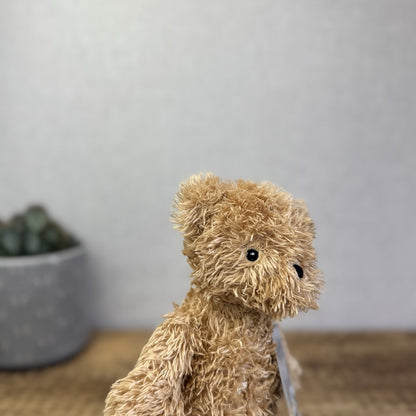 Jellycat Jellykitten Vintage Bear Chime - Raggedy Roo Golden Bear Chime NWOT