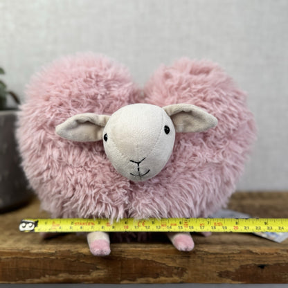 Jellycat Aimee Sheep Soft Toy - Pink Fluffy Lamb Plush Retired Soft Toy 9"