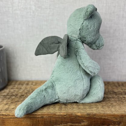 Jellycat Medium Bashful Dragon - Light Green/sage Dragon Soft Toy NWOT