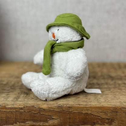 The Snowman Mini Soft Toy Baby Beanie - Christmas Rainbow Designs - R Briggs 5”