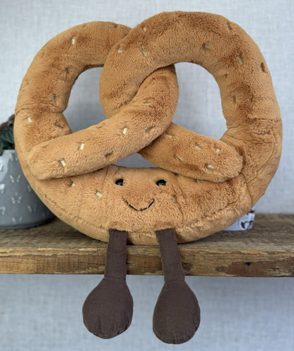 Jellycat Huge Amuseable Pretzel - Huge Amuseable Retired Soft Toy NWOT 16"