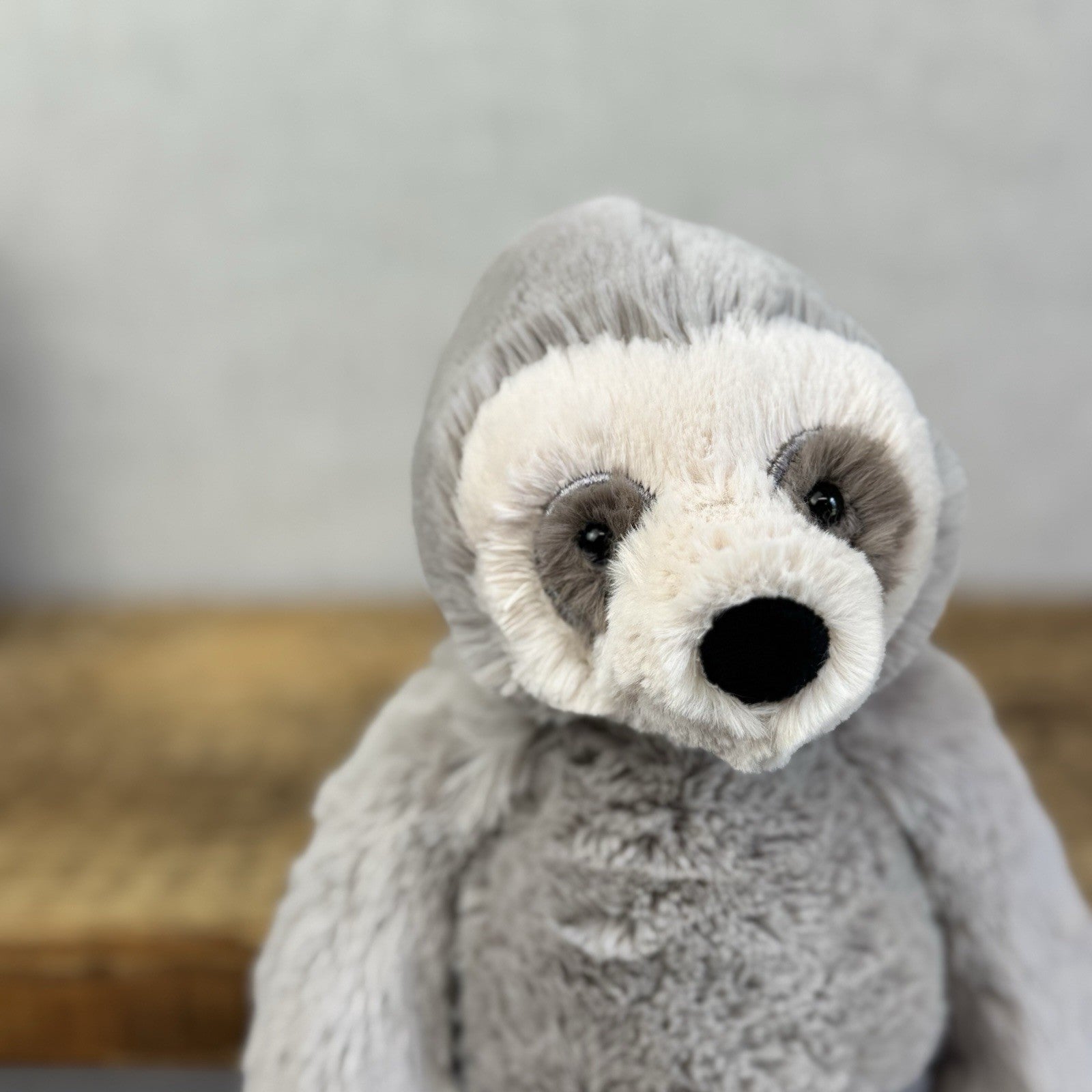 Jellycat Small Bailey Sloth - Small Grey Sloth Snugglet Rare Retired With Tags