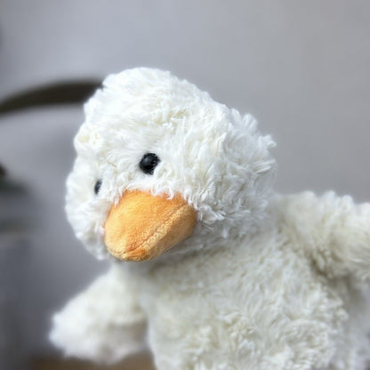 Jellycat Millyboo Duck - Small White Curly Fur Duckling Chick Small 10”