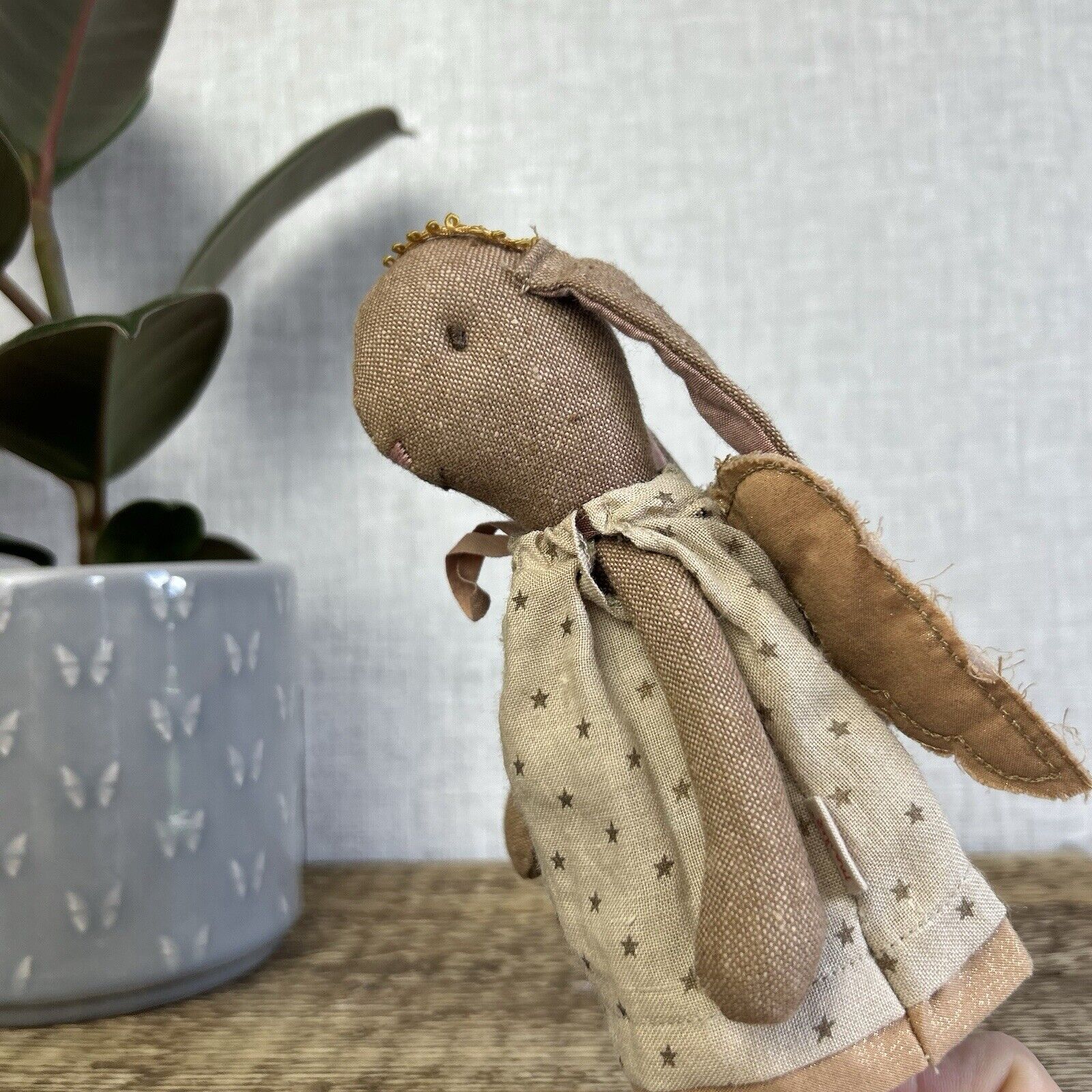 Maileg Mini Bunny Angel Gabriella - Retired 2013 - Brown Angel Bunny