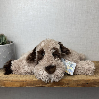 Jellycat Medium Truffles Spaniel Dog - Tan/Brown Floppy Dog Pillow Retired 15”