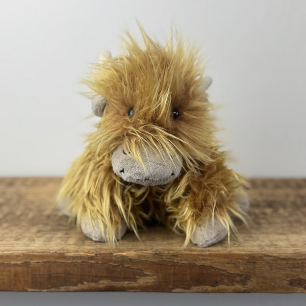 Jellycat Small Truffles Highland Cow - Small Pillow Soft Toy Vintage 7" With Tag
